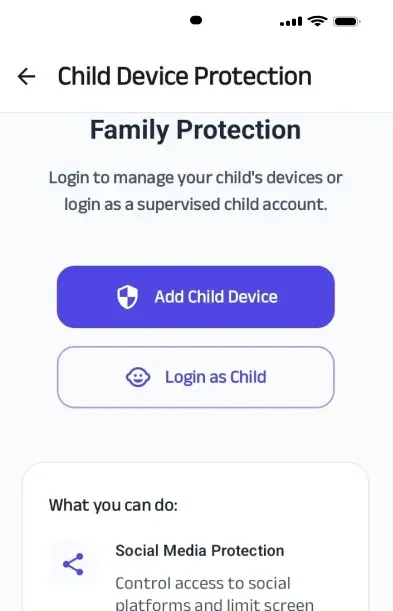 Parental control from your own phone